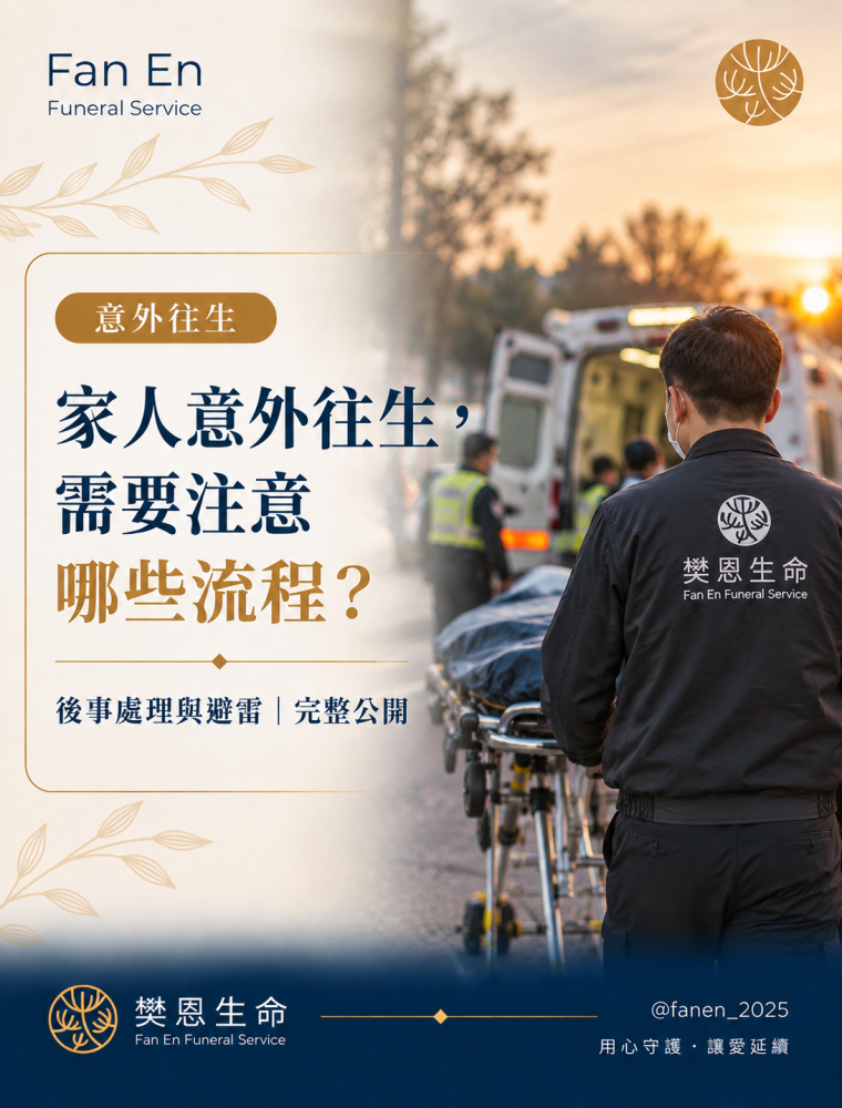 家人意外往生，需要注意哪些流程？後事處理與避雷｜完整公開01
